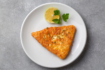 Saganaki is a Greek delicacy of fried cheese.