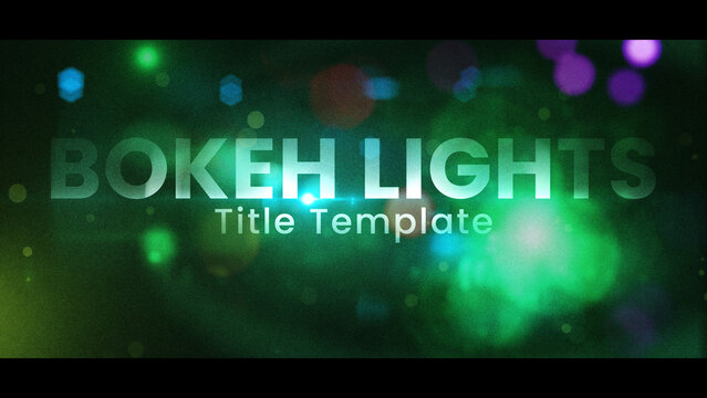 Bokeh Lights Flickering Emotional Title