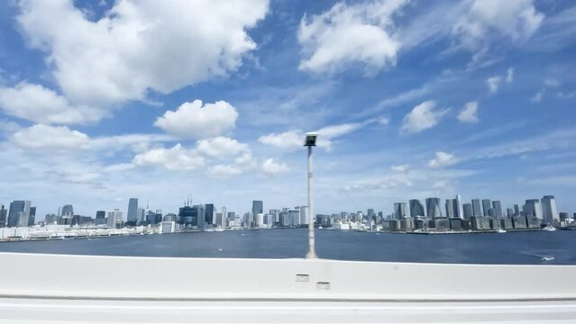 Tokyo「首都高速 11号 台場線（芝浦&rarr;お台場）」 in Japan