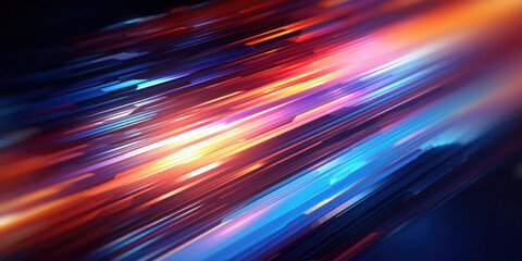 Abstract colorful speed motion blur striped glitch background
