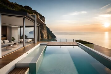 Fototapeta premium swimming pool at night