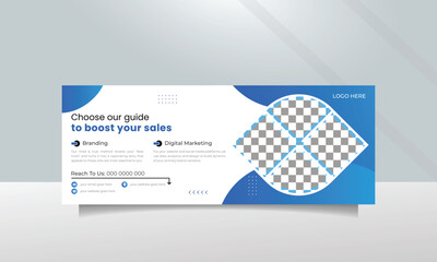 Professional business facebook cover page template