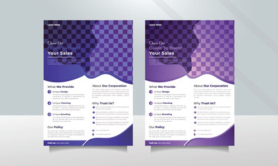 Brochure design,  corporate business flyer template design set