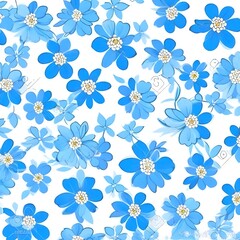 seamless pattern with flowers