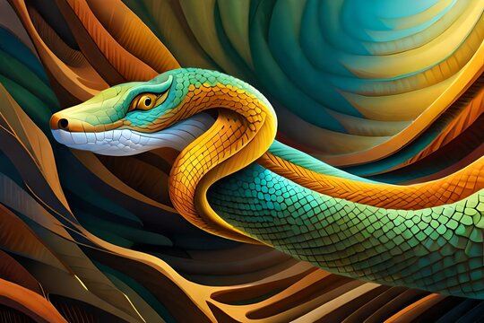 background with snake