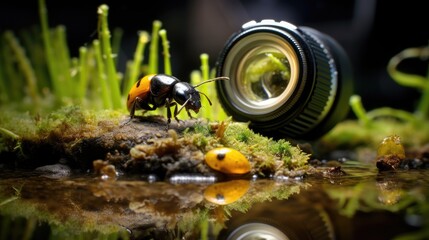 World Insects Through a Macro Lens. Hidden Wonders of Tiny Creatures. - Powered by Adobe