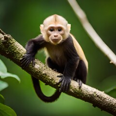 Fototapeta premium white tailed macaque