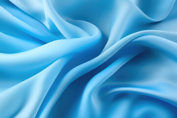 Flowing Blue Fabric Layers