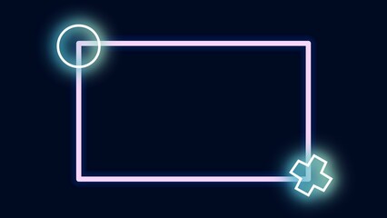 Dark Blue neon Light Tech abstract Background 