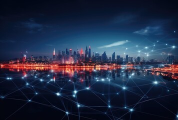 Fototapeta premium the telecommunications and the future 