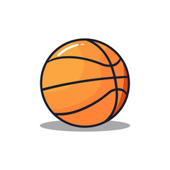 Basketball icon in trendy flat style isolated on white background. Vector illustration
