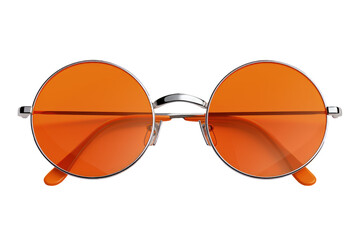 orange sunglasses isolated on transparent