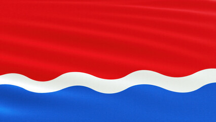 Fototapeta premium amur region flag close up