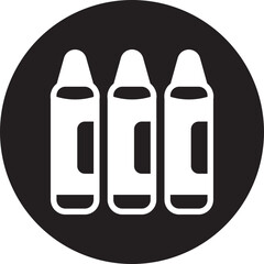 crayons glyph icon