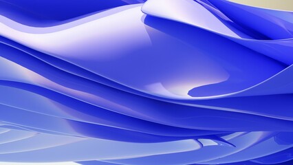 Fototapeta premium 3dr rendered abstract waves with fabric