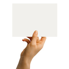 a photo card blank in a hand