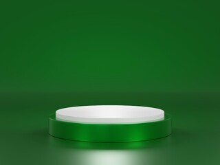 3D podium background two colur