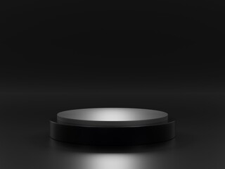 3D podium background two colur