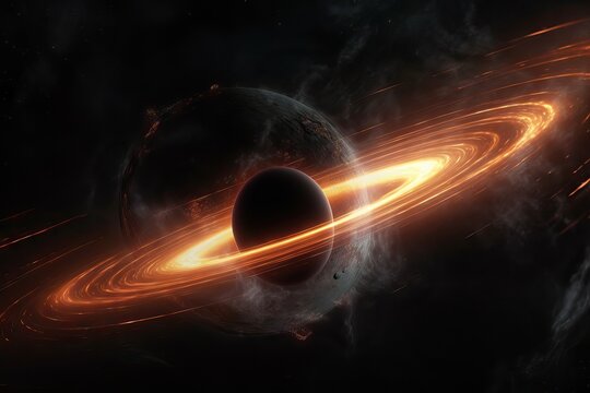 glowing star d image curve astronomy fire black flash Elements singularity furnished motion NASA space Black galaxy science hole wave light fiction background hole abstract this system planet flare