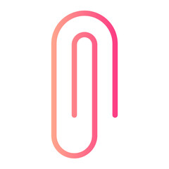 paper clip gradient icon