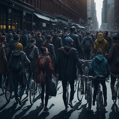 Obraz premium Diverse City Commute