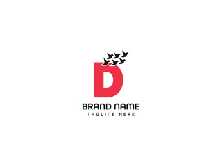 bird letter  logo design