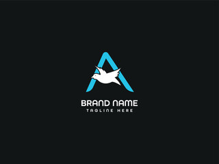 bird letter logo design