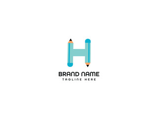 pen letter  logo design 