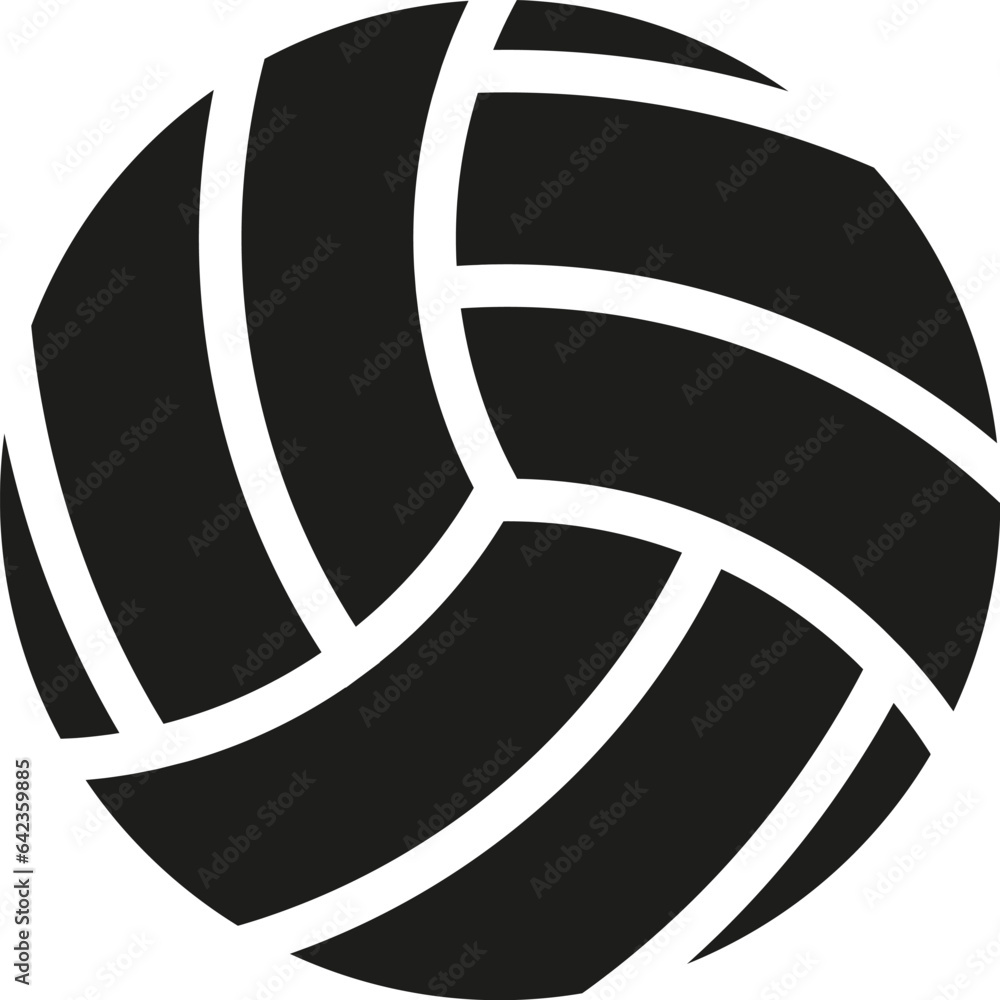 Wall mural Volleyball ball icon. Vector. Flat design.	