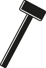 Sledgehammer icon. Vector. Flat design.	