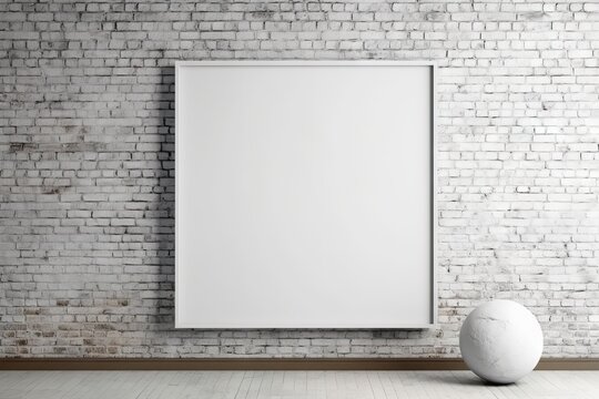 abstract white wood brick square photo black frame poster white paper wall modern three-dimensional frame 3d design background blank art isolated wall wooden picture shadow vintage boards blank box