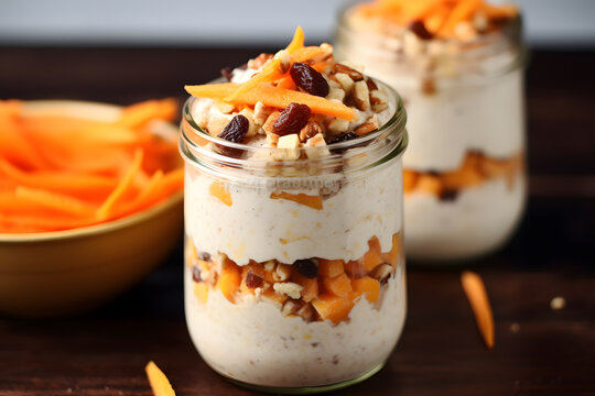 Delicious breakfast with greek yoghut, with nuts, fruit, blueberry