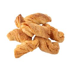 Spicy puff pastry isolated on transparent background	