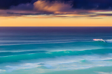 sunset on the beach