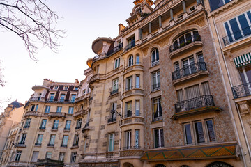 Fototapeta premium Detail from typical French architecture in Paris