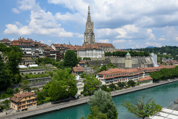 View river Aare at Bern on Switzerland