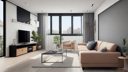 Naklejka na ściany i meble Modern Comfortable Interior