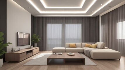 Fototapeta na wymiar Modern Comfortable Interior
