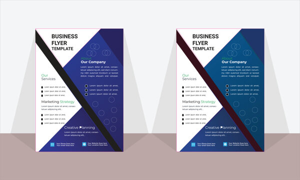  Corporate And One Sided Business Card Design Template.