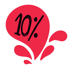 tag label, digital hand drawing on transparent backgound. Good quality for printing. 