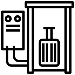 X line icon,linear,outline,graphic,illustration