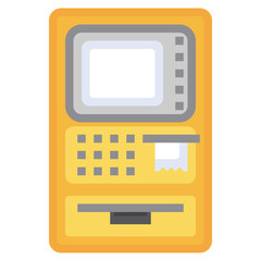 CASH MACHINE line icon,linear,outline,graphic,illustration