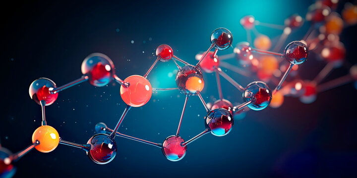 water molecule (H?O) with the structure of the hydrogen and oxygen atoms shown. Generative AI