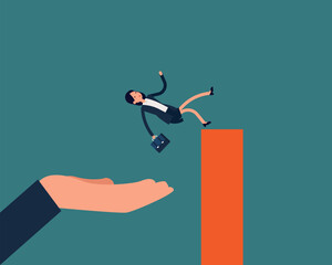 A helping hand accidents and disasters. Mutual trust