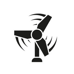 Windmill black glyph icon on white background