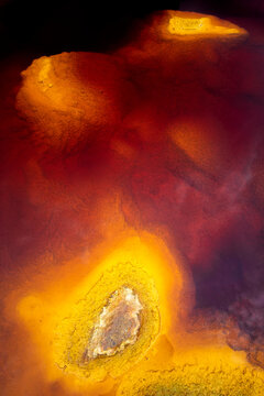 Surface of stone with yellow abstract texture background