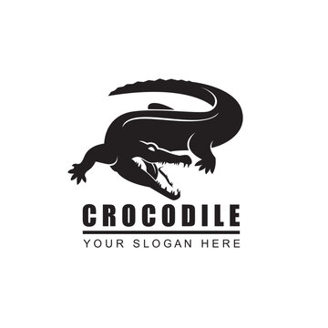 crocodile icon isolated on white background