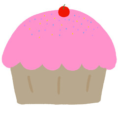 illustration of a cupcake