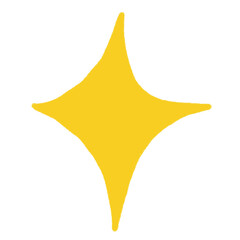 golden star isolated on white background