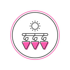 Filled outline Drying grapes icon isolated on white background. Dried grapes. Vector